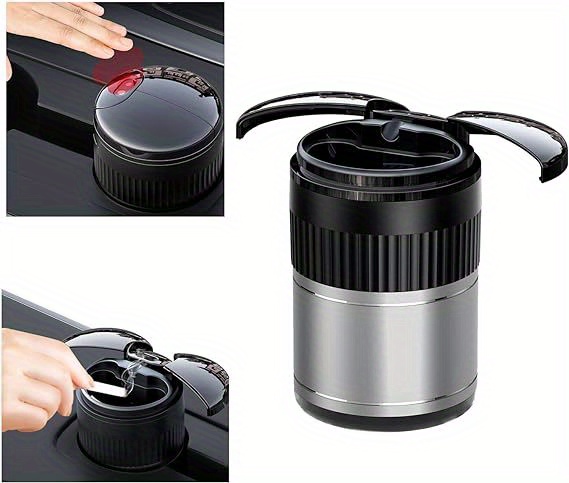 intelligent automatic opening and closing smokeless design with infrared sensor odor proof lid   vehicle cigarette disposal Product details 2