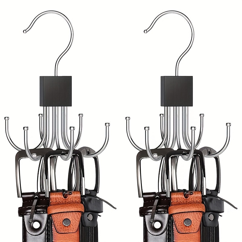 multi functional rotating 6 claw hook coat hat scarf wardrobe storage hanger door hanger bag storage hook polished wood finish details 0