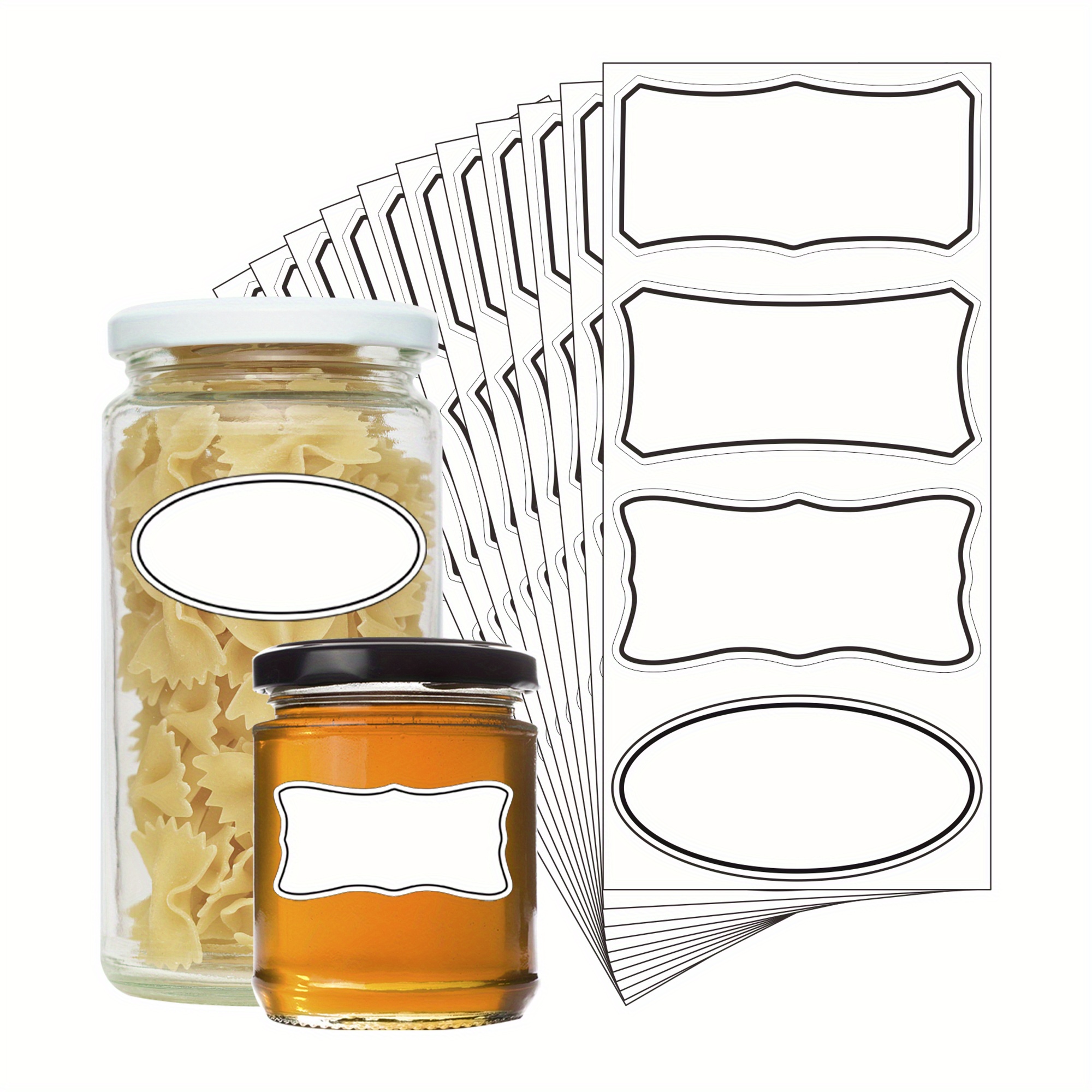 Hybsk Removable Freezer Labels Off - Food Storage Labels That Leave No Sticky Residue After Use