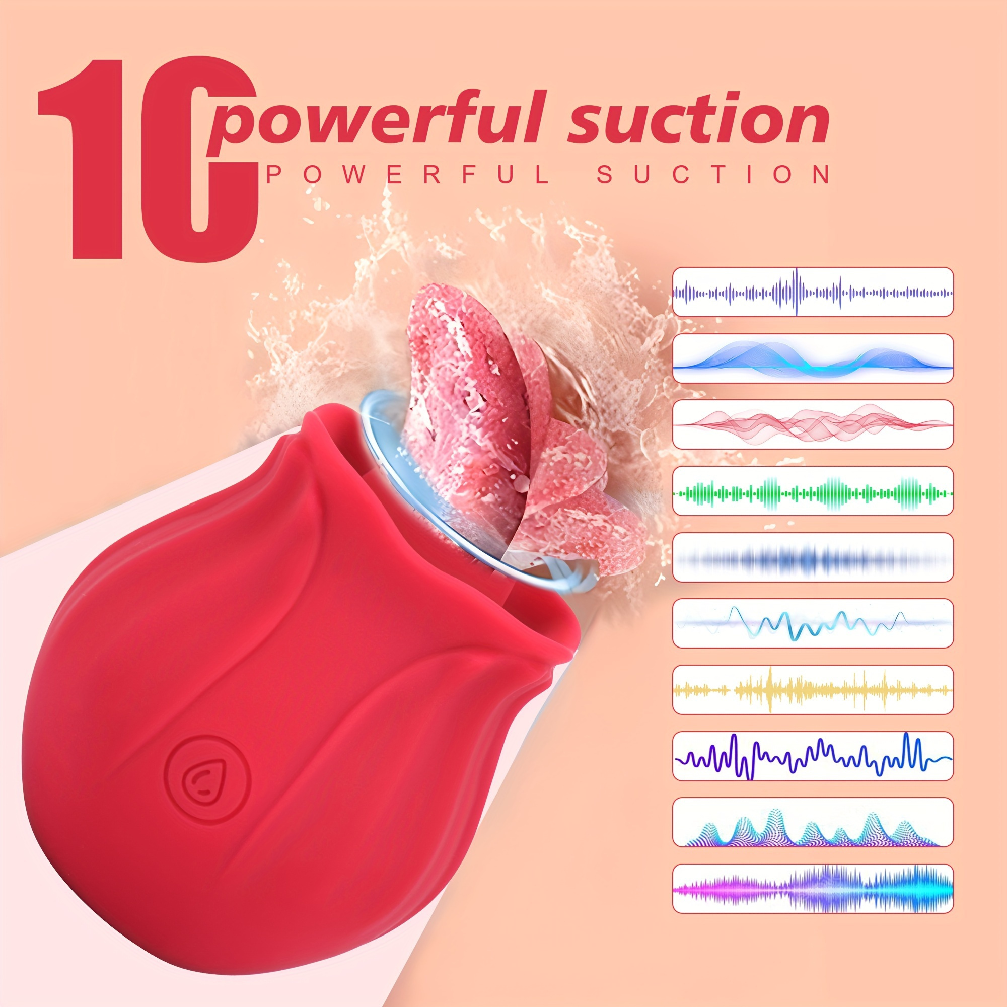 what is the temu rose toy 1pc rose toys for women adult toys , rose female toys with 10 sucking ,  g-spot adult toys, female toys rose suction female toys - health &  household main image 0