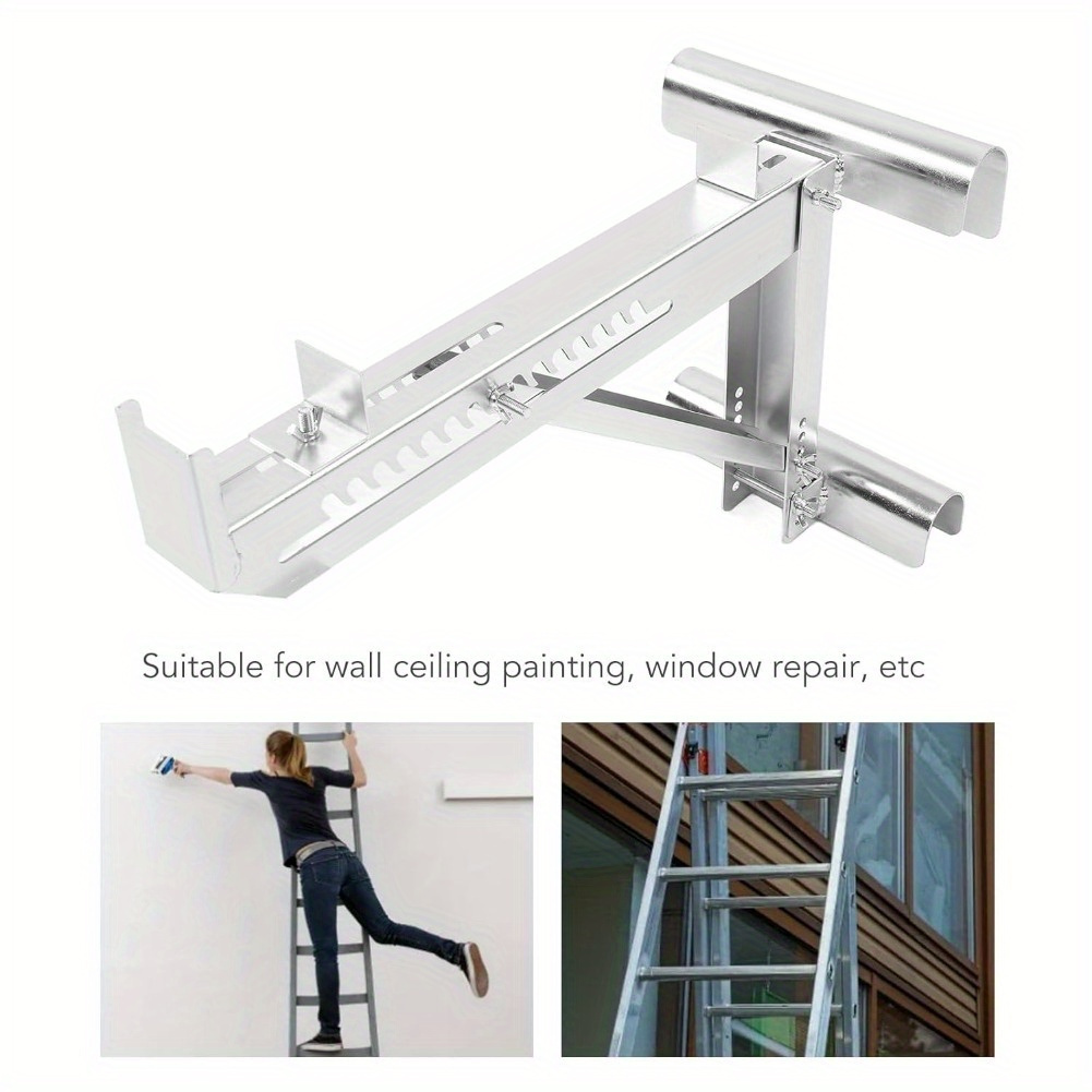 

2 Pcs Horticultural Ladder Jacks With Adjustable Ladder Brackets Ladder Stands -bearing Ladder Jack Brackets For 20-inch Wide Platforms 120 Kg Capacity