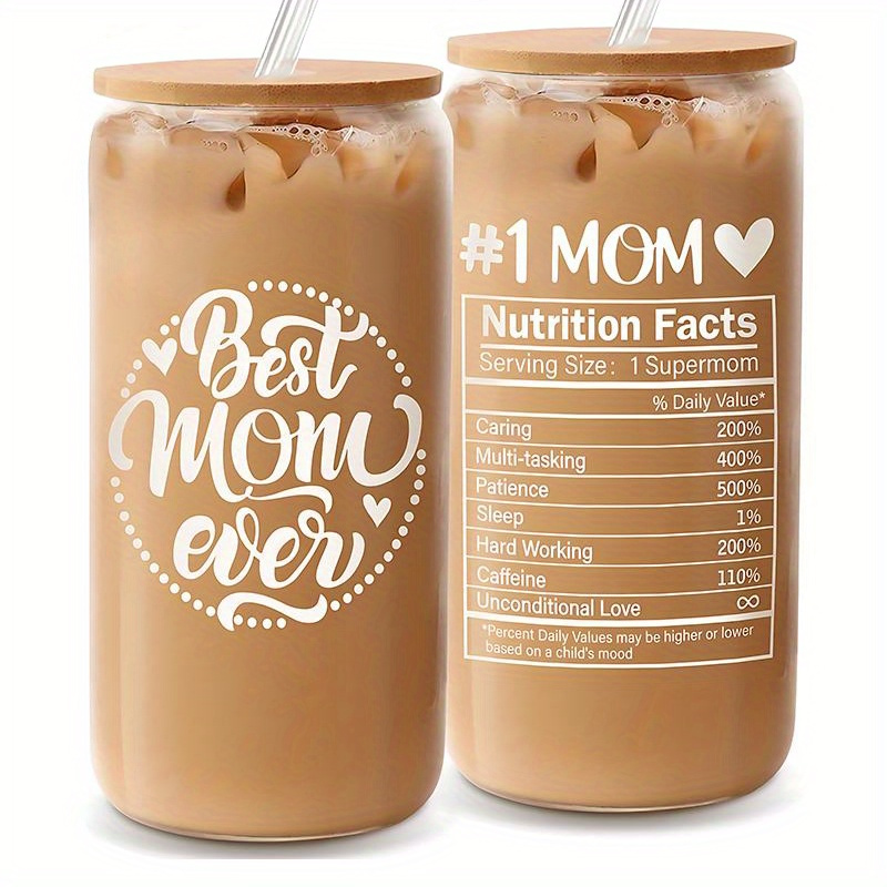

1pc, A For Mom, A Day , A Or Son, Mom Cup, Lid And , A , Christmas And 's Day .