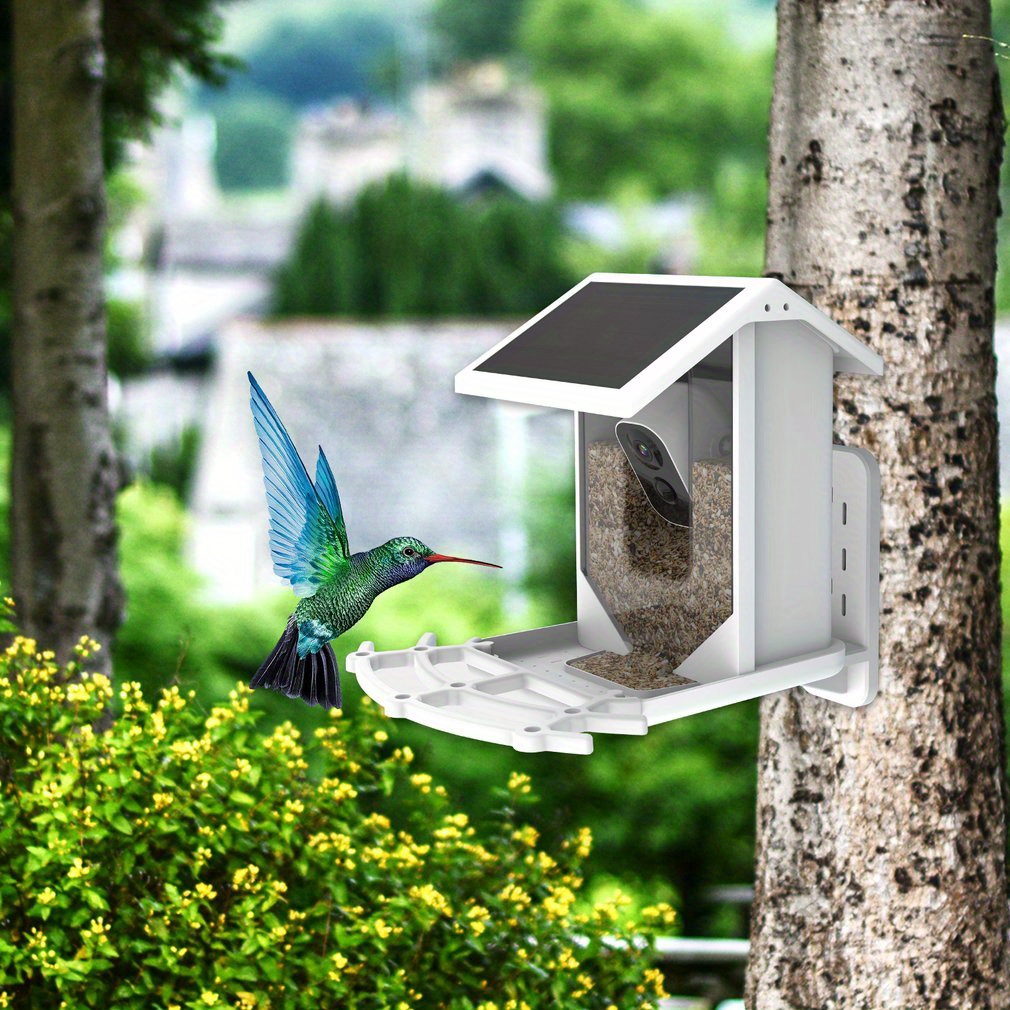 

Outdoor Smart Bird Feeder, Free Ai Recognition And Solar Powered, 1080p Hd Camera Automatically Captures Bird Videos, App Notification When Birds Are Detected, Ideal Bird Watching Gift For Bird Lovers