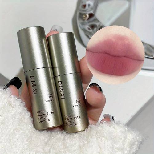 1pc lip glaze velvet texture lipstick for types in