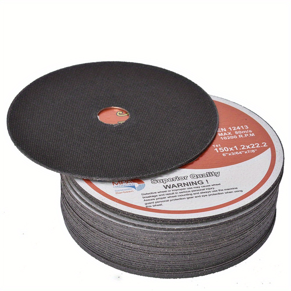 TEMU 25 Pack 6"x0.045"x7/8" Cut-off Wheel - Metal & Stainless Steel Discs