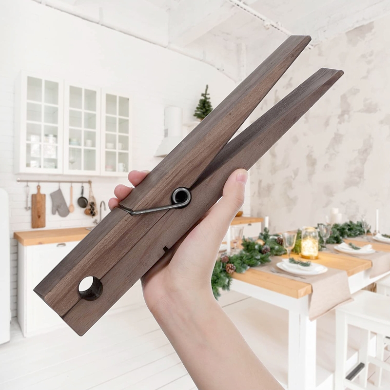 

Extra-large Wooden Towel Clip - Wall-mounted, Multi-functional Hanger For Bathroom & Home Storage Towel Holder For Bathroom Towel Rack For Bathroom