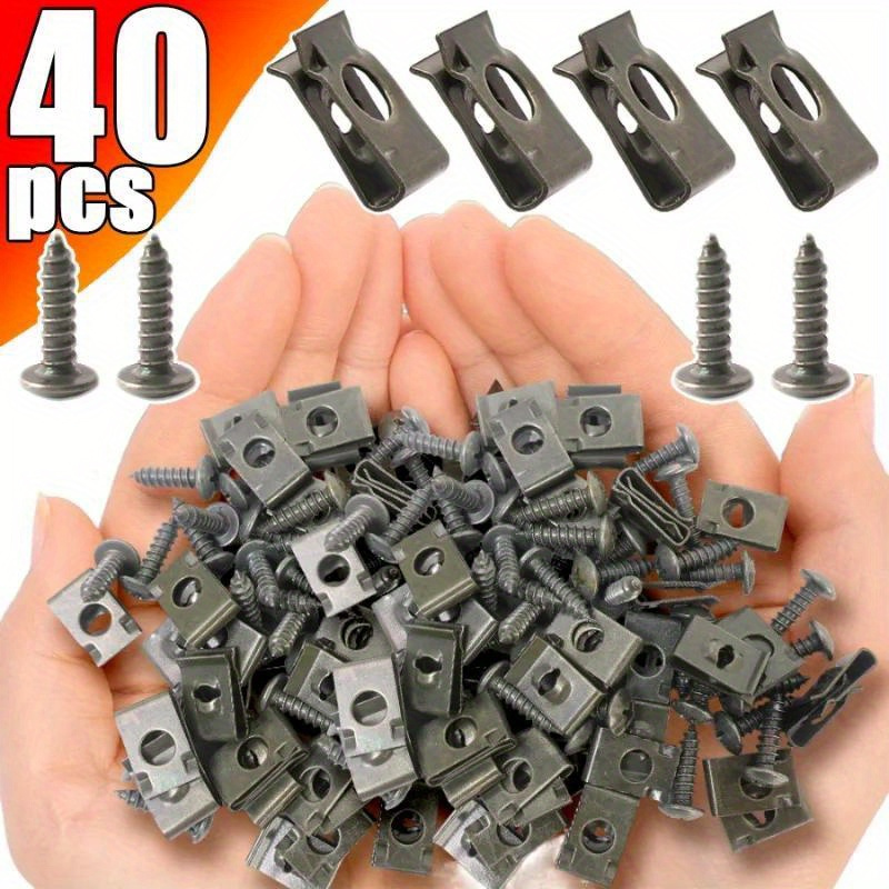 

/60/80pcs Car Clips, Car Fender Clips, Clips Car, Removal Tool, Car Clips Removal Tool For Engine Fender And Bumper Guards