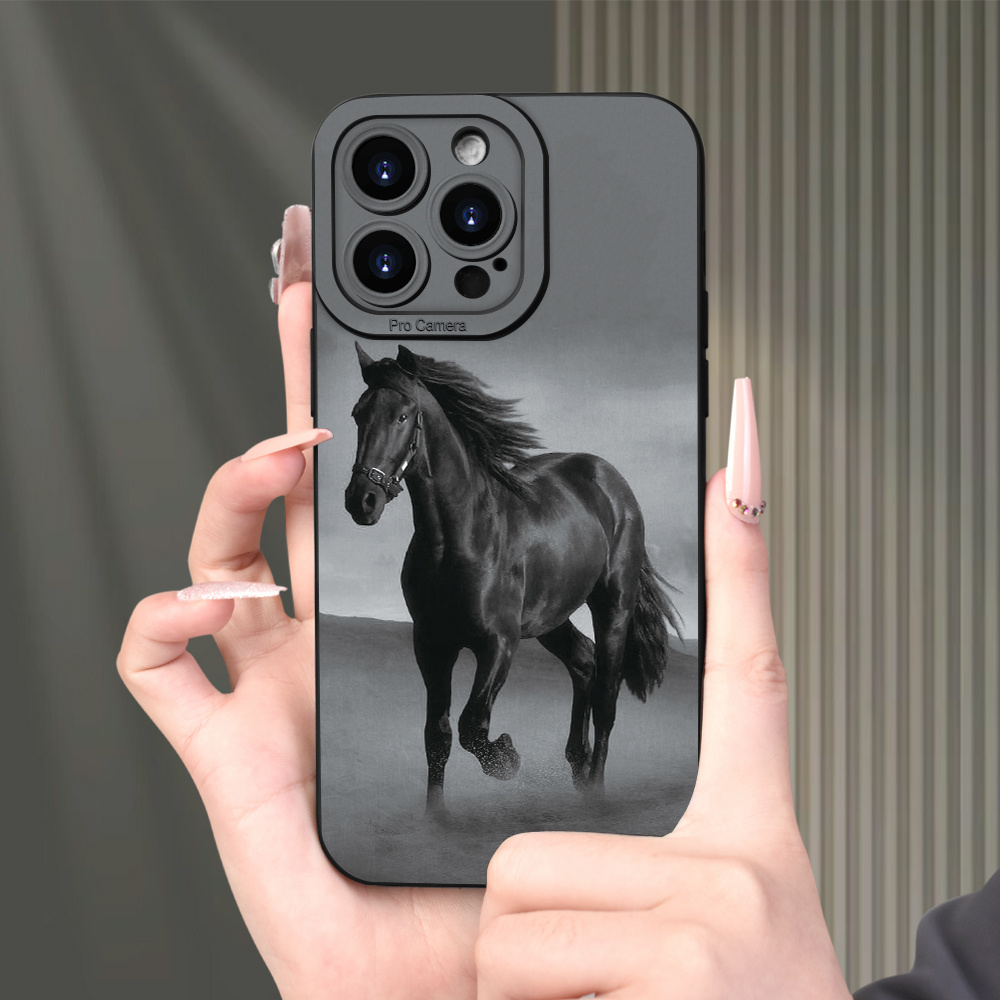 

Running Horse Print High End Phone Case Suitable For Iphone 15, 14, 13, 12, 11 Xs Xr X 7, 8 Plus Pro Max Mini