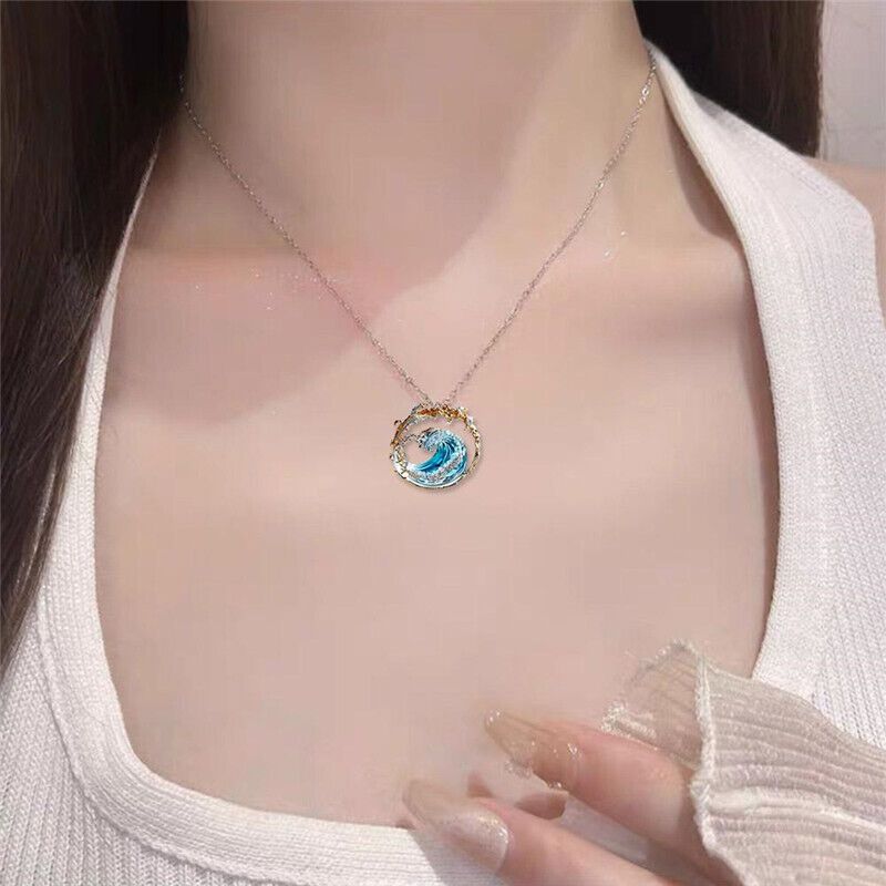 2024 oath jewelry women ladies fashion boho blue - Temu