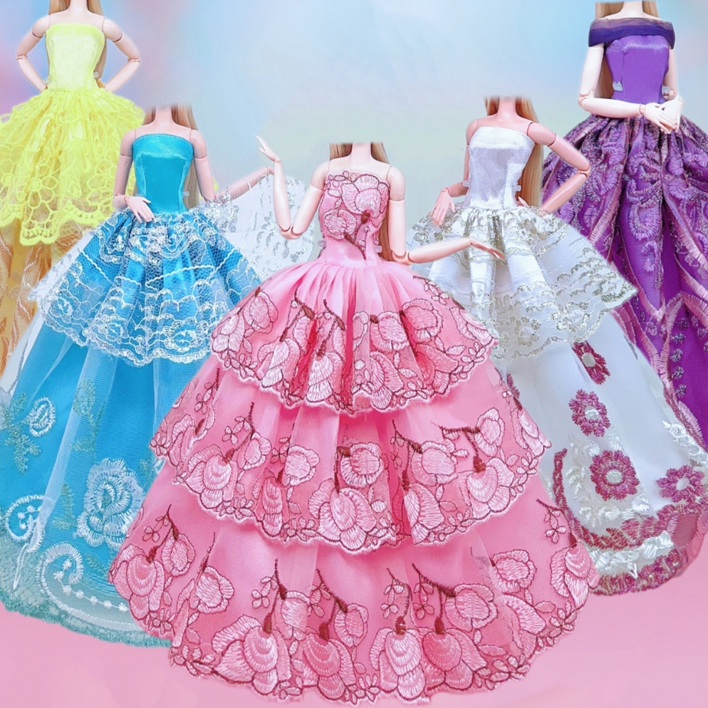 

Fashion Doll Princess Ball Gown Dresses - Elegant Handmade Party Evening Skirt - Bridal Wedding Doll Clothes Accessories For 30cm Fashion Doll - Suitable For 12-14 Years Old