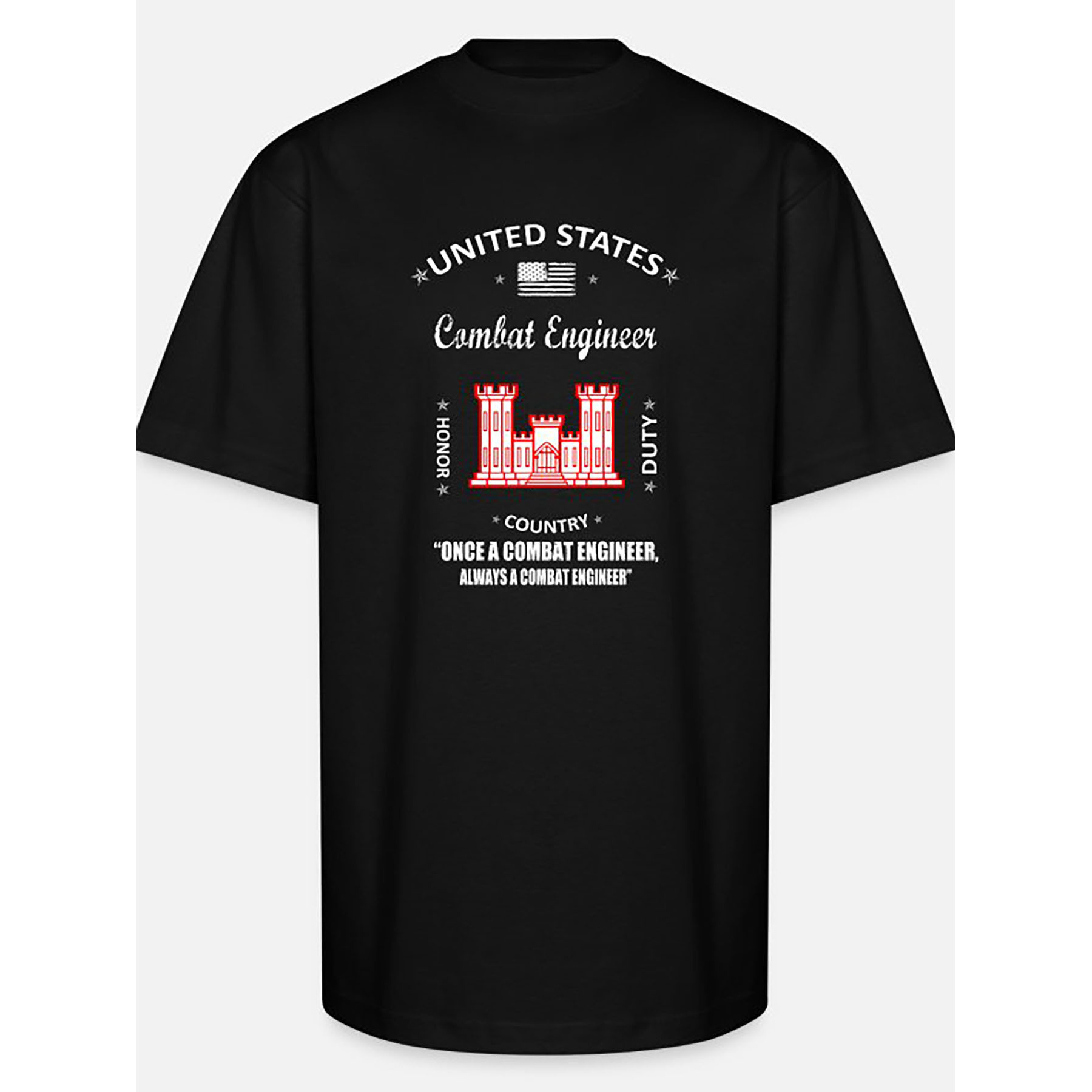 

Combat Engineer, Us Army Combat Engineer, Army Com-5149 Funny Men's Short Sleeve Graphic T-shirt Collection Black