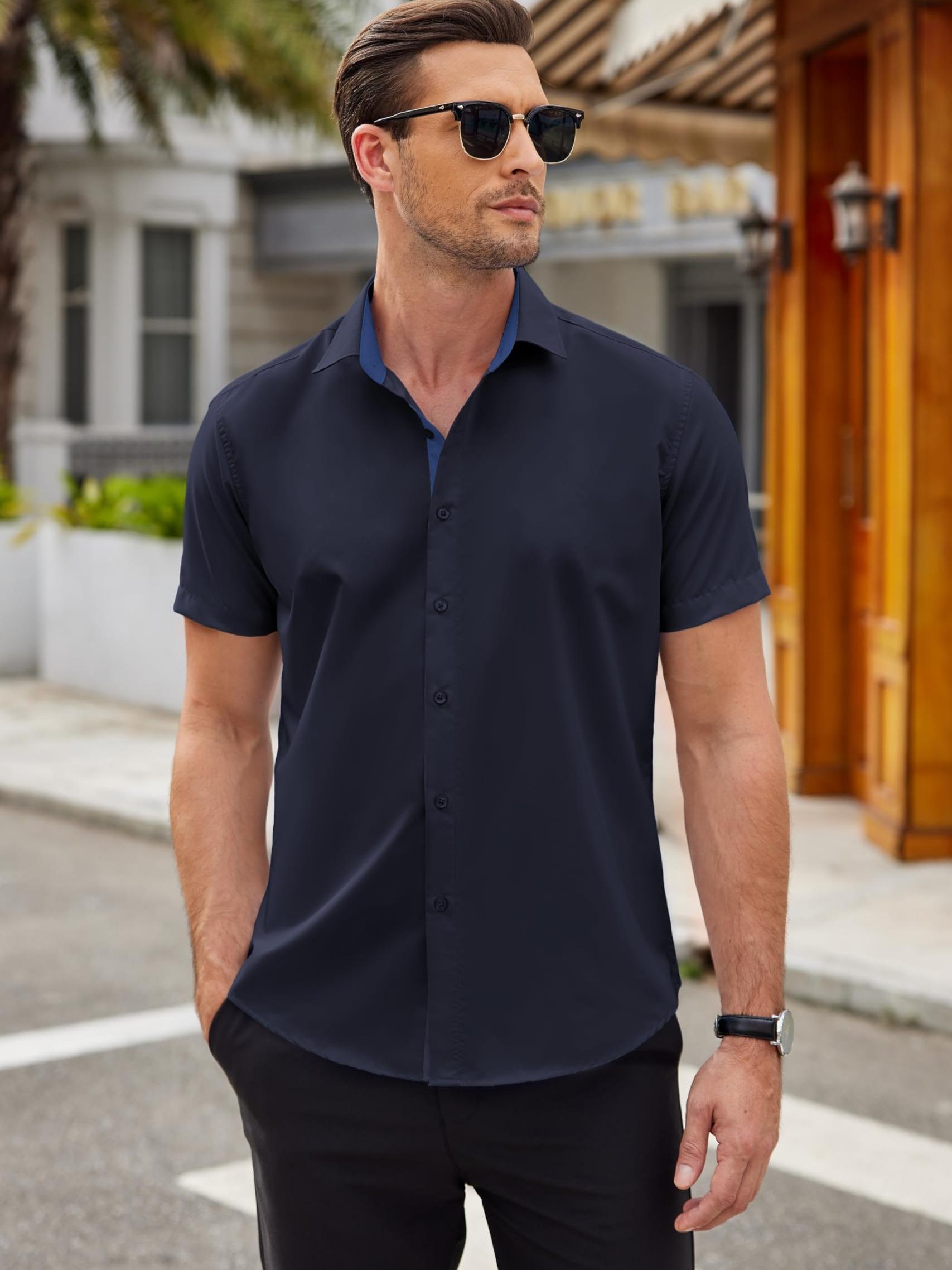 【BAON】[unisex] Delve Nylon Over Short Sleeve Shirt Kelso Nylon Noll Short-Sleeve Shirt | Theory