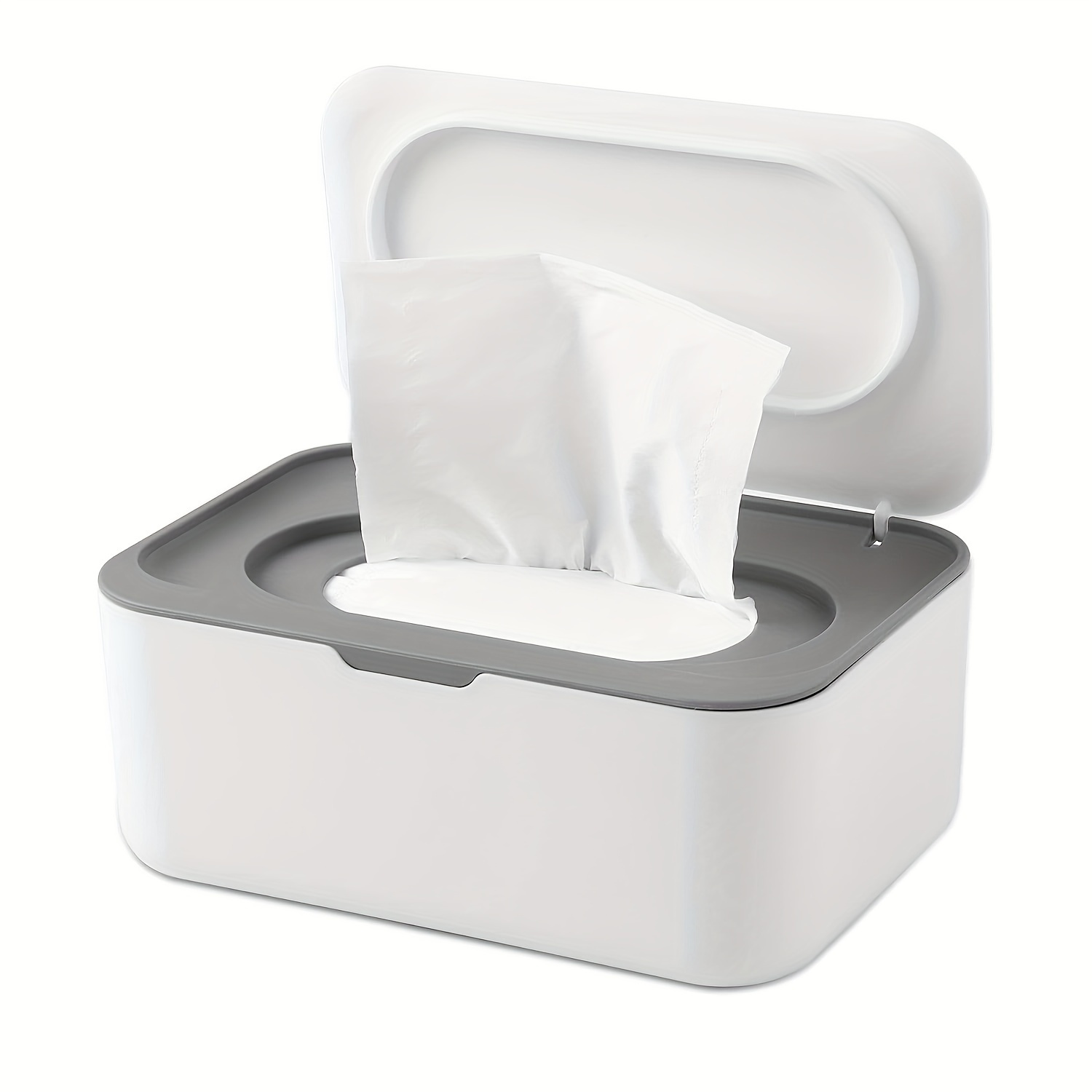 

Travel-friendly Refillable Wet Wipes Dispenser - Plastic, Rectangular Design For