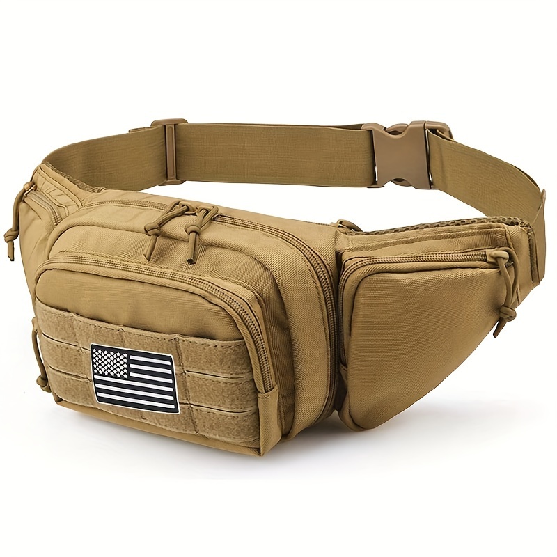 

Outdoor Waist Pack, Multi-functional Edc Mole Tool Zipper Waist Pack Waist Bag