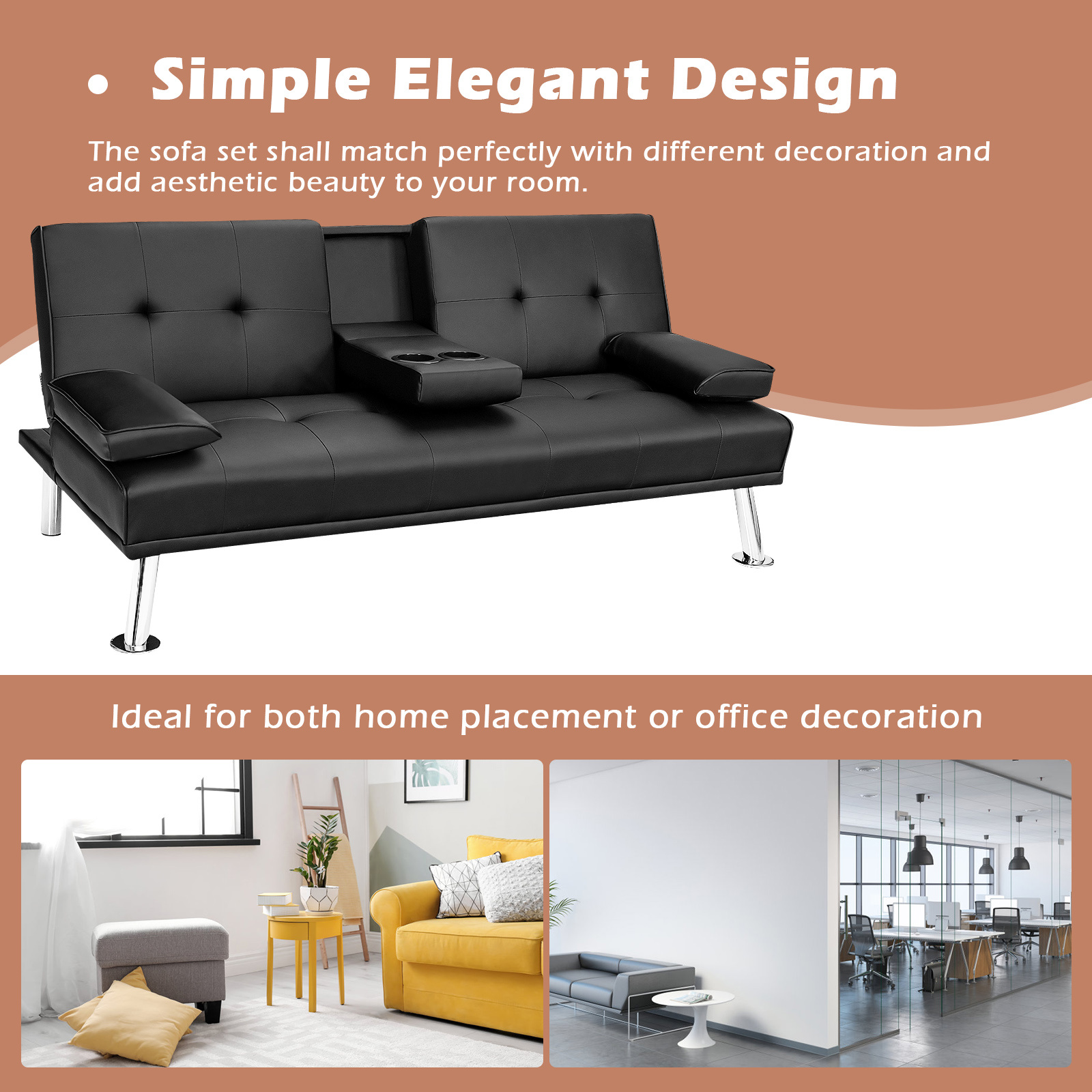 convertible folding futon sofa bed leather Temu