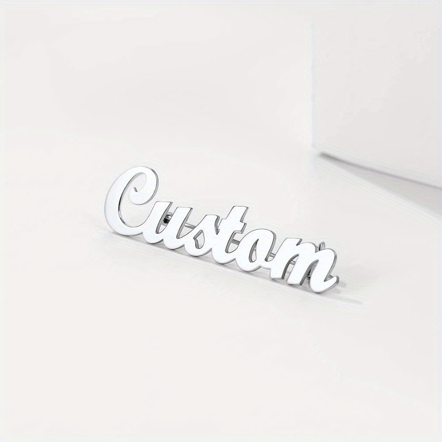 TEMU A Personalized Name Pin Designed For Custom Orders, Featuring Name Tags With Letters. This Jewelry Gift Is Suitable For Men And Women, Includes