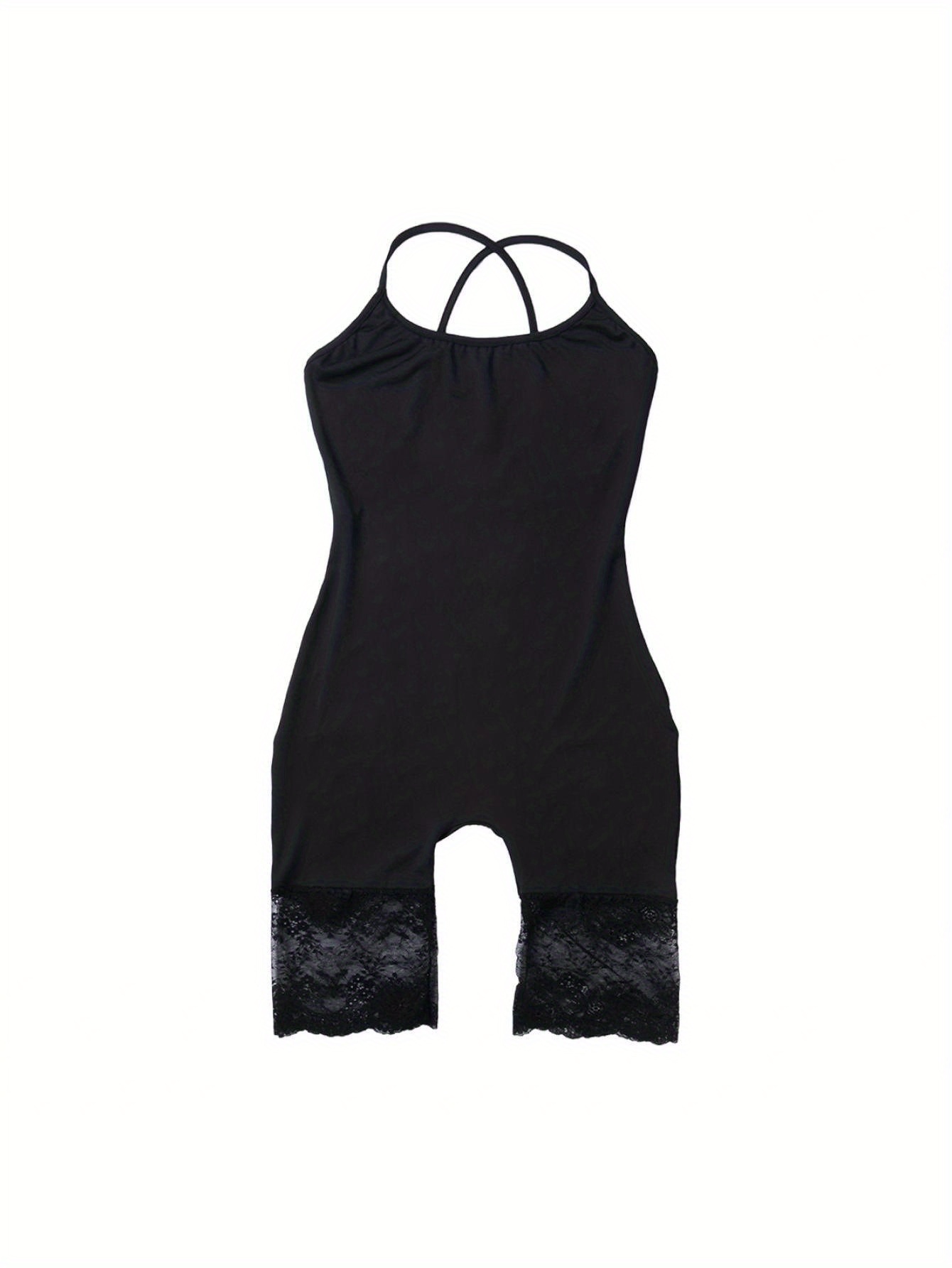 women sleeveless bodycon shorts jumpsuit solid color Temu