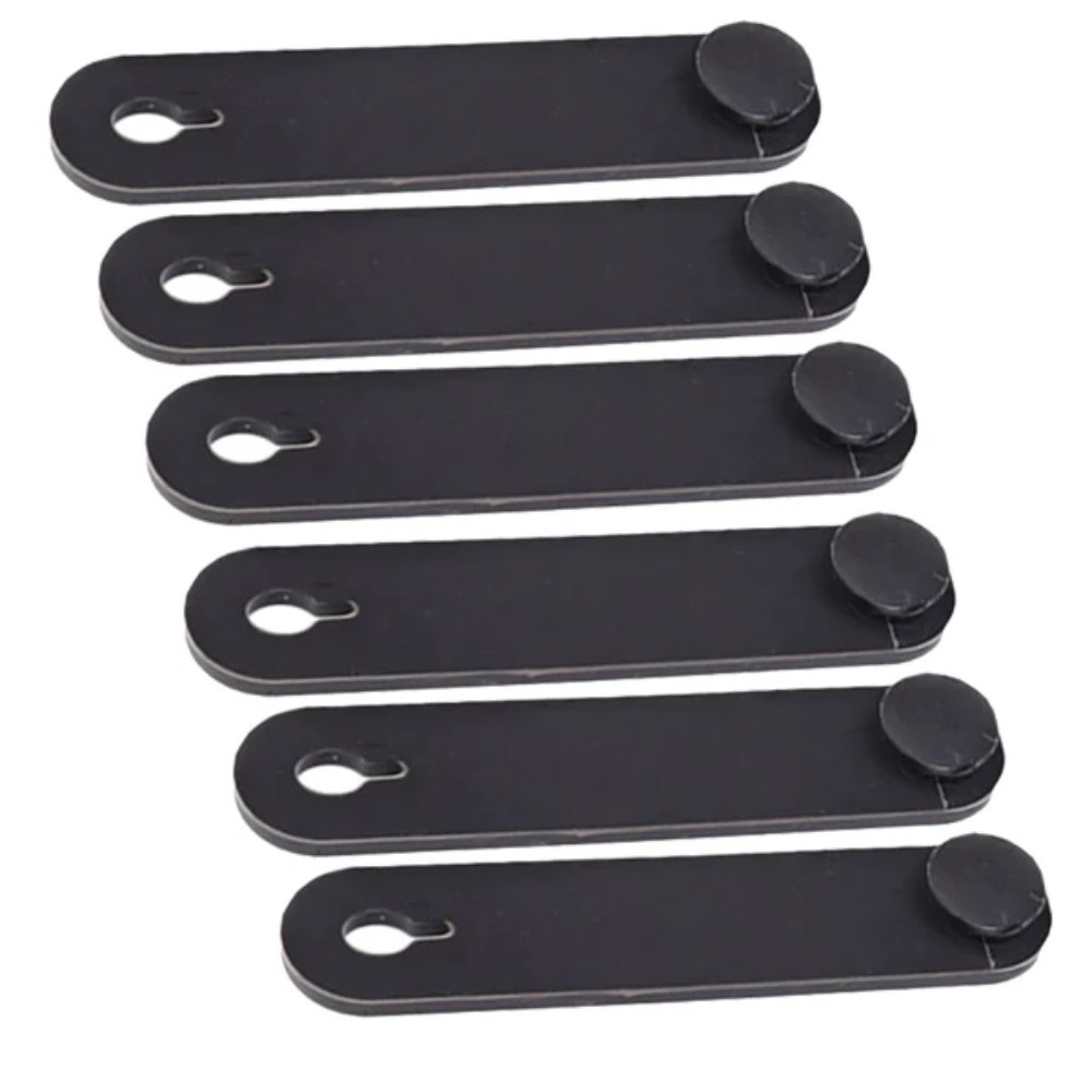 Image of 6pcs Cable Harness Clips For Motorcycle Wiring, Universal Fit Rubber Frame Wire Organizers For R 1250 Gs, Exc, Atv – Uncharged, No Battery Required