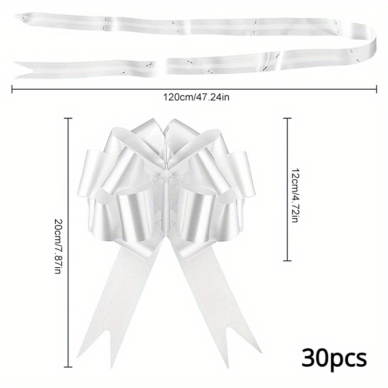 Image of 30pcs Wedding Pull Bow Ribbons Big Car Bow For Cars Birthday Christmas Presents Gift Decoration Ribbon Wedding Pull Flowers