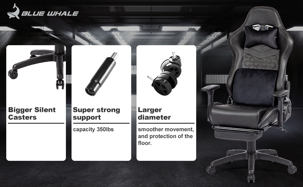 heavy duty gaming chair adults 350lbs reinforced base Temu