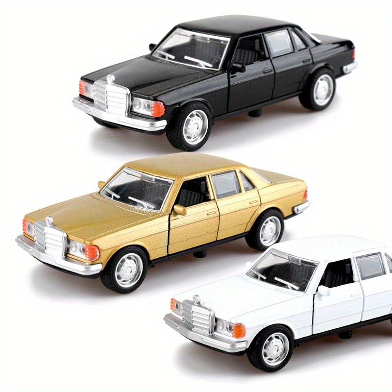 

Vintage-inspired Alloy Pull-back Car Toy With Dual Opening Doors - 1:36 Scale, Multiple Colors, Perfect For Boys Ages 3-6