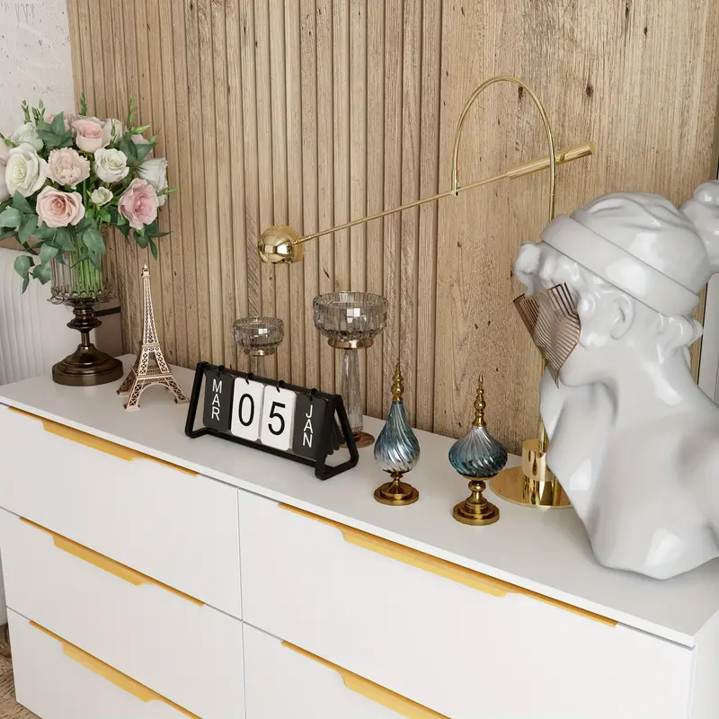 modern white double dresser 6 drawers elegant hardwood - Temu modern white double dresser 6 drawers elegant hardwood - Temu
