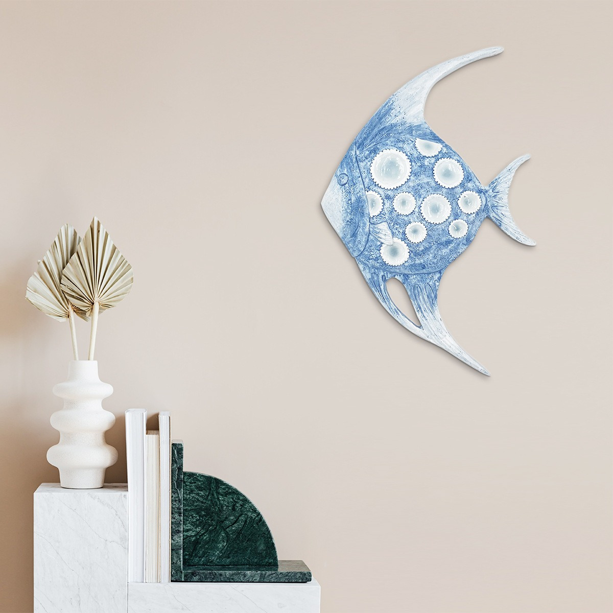

Ocean Theme Resin Hanging Fish Creative Background Wall Hanging Living Room Wall Decoration Fish Garden Home Decoration
