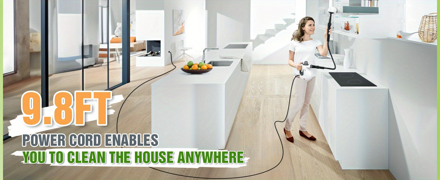 multi surface natural steam cleaner with 12 accessories portable power for home Product details 7