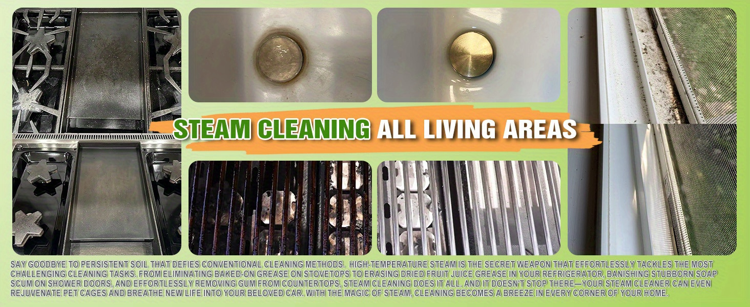 multi surface natural steam cleaner with 12 accessories portable power for home Product details 13