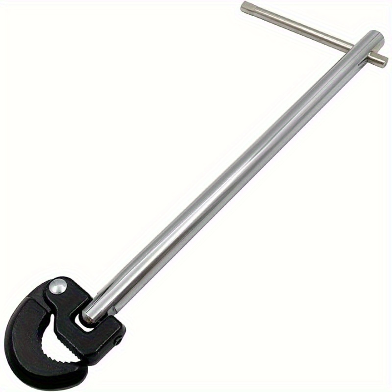 11" Versatile Adjustable Head Sink Wrench, Suitable For Faucets, Bathroom Water Pipes, Sewer Work, And Pipe Disassembly