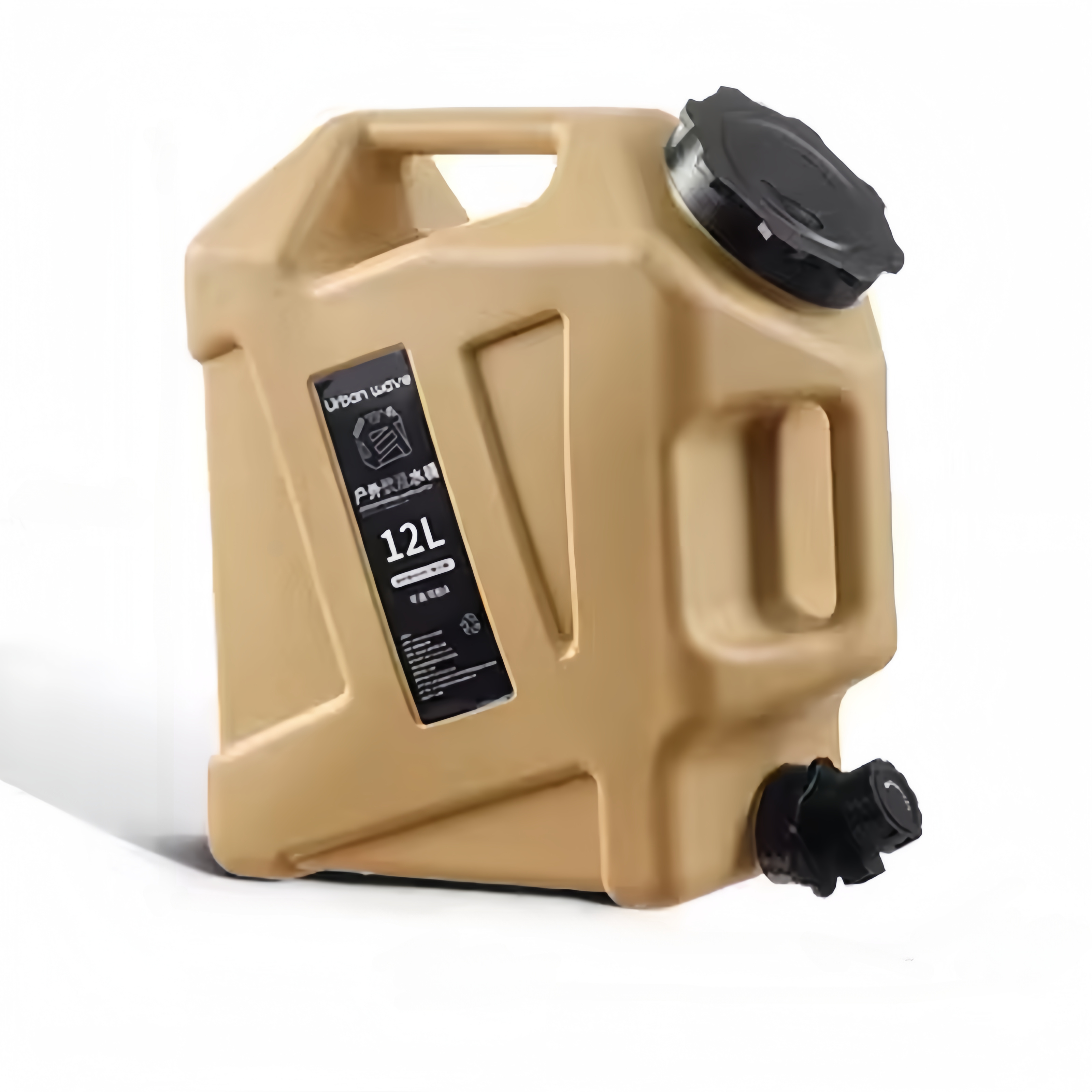 Urbanwave 3.2 Gallon (12 Liter) Portable Water Tank With Faucet, Military Green Water Container, Camping Outdoor Hiking Water Storage Tank, Emergency Water Storage Tank