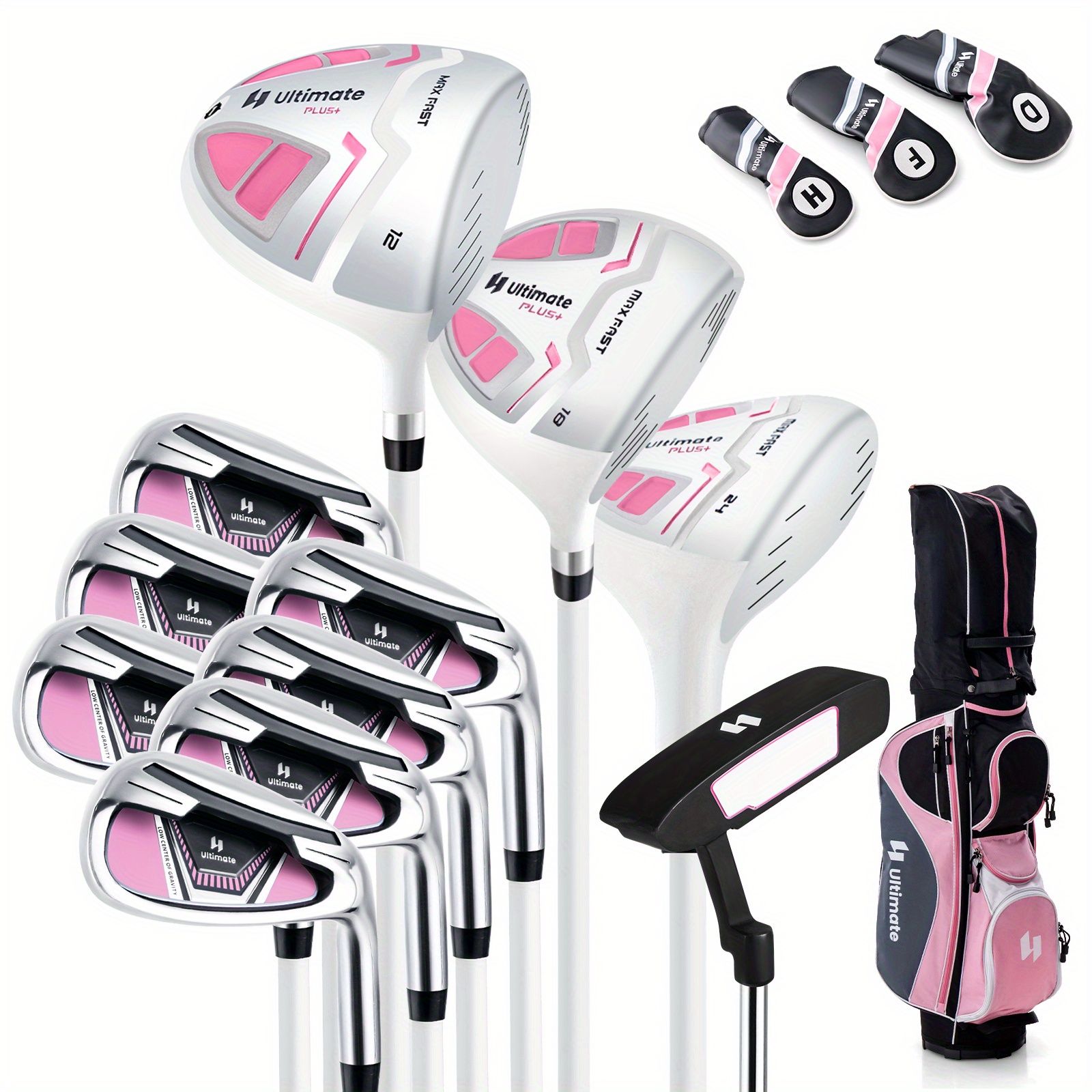 

Multigot Women’s Complete Golf Club Set Golf Club Package Set W/ Rain Hood, Right Hand