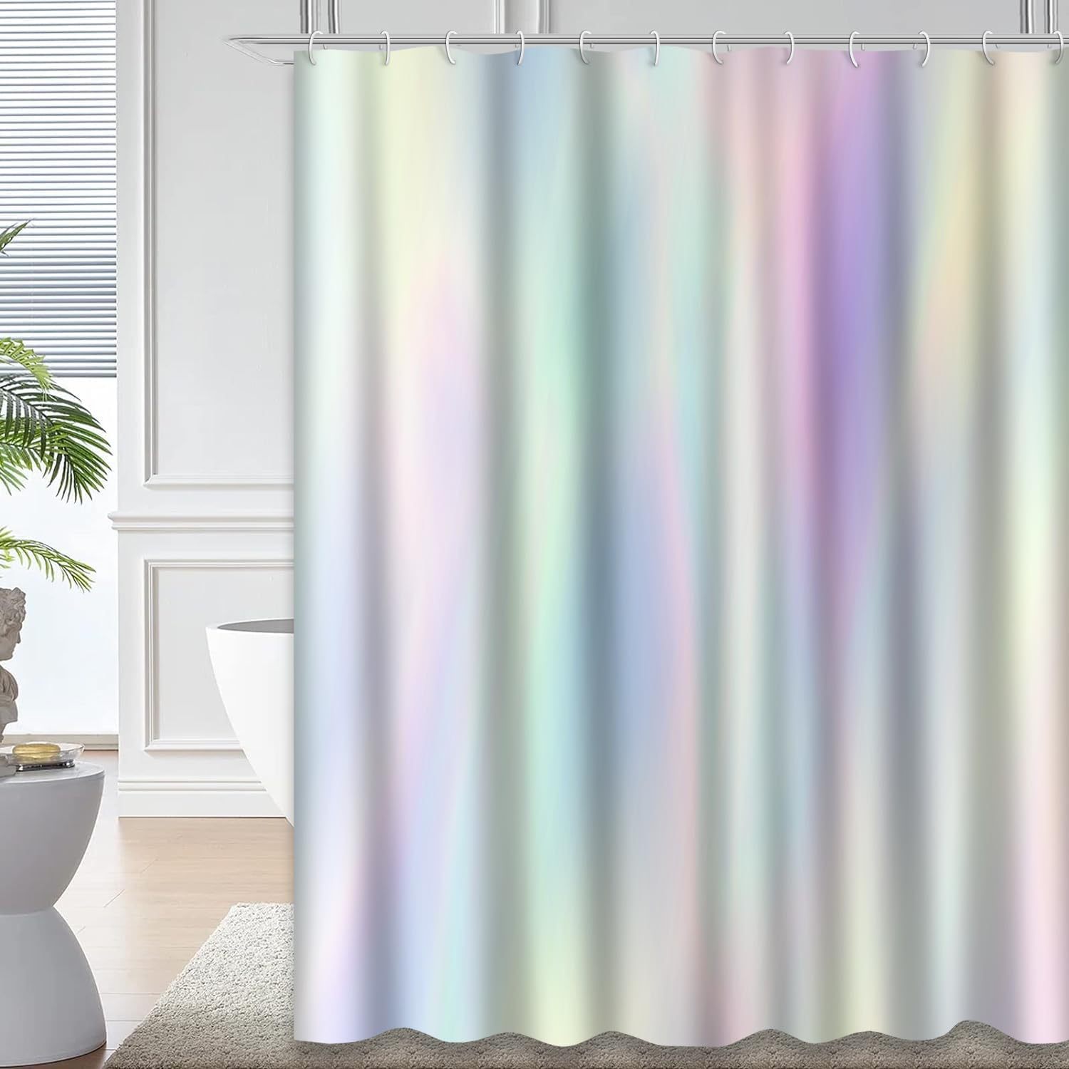 

Shower Curtain Sky Blue Shower Curtain For Bathroom With 12 Hooks Beautiful Rainbow Foil Wonderful Magic Fantasy Colorful Art Waterproof Decorative Bathroom Decor 72 X 72 Inch