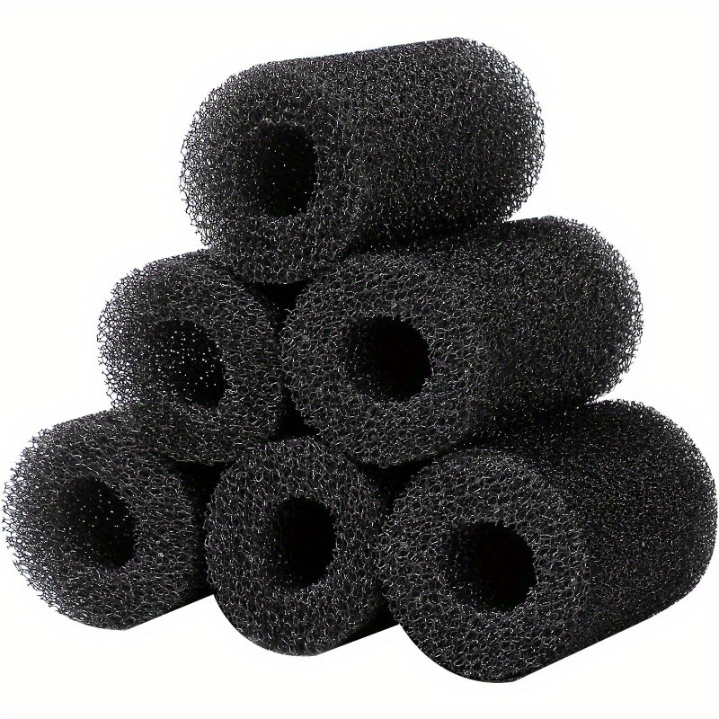 

6pcs Aquarium Pre-filter Sponges For Shrimp & Fry Tanks, 0.8" Intake - Non-electric Foam Replacement Filters, Aquarium Filter