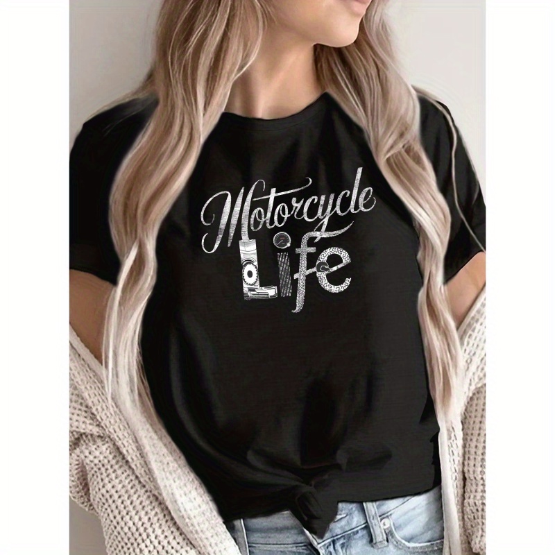 

Speedometer Motorcycle Themed Typography Women's T-shirt