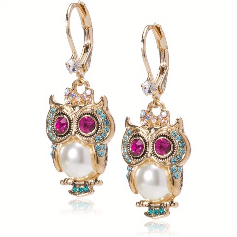 

Johnson Pearl Critters Owl Drop Earrings