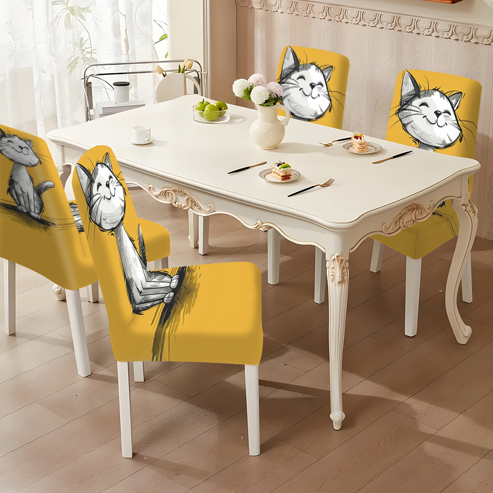 creatively designed cats chair covers sofa covers dining Temu