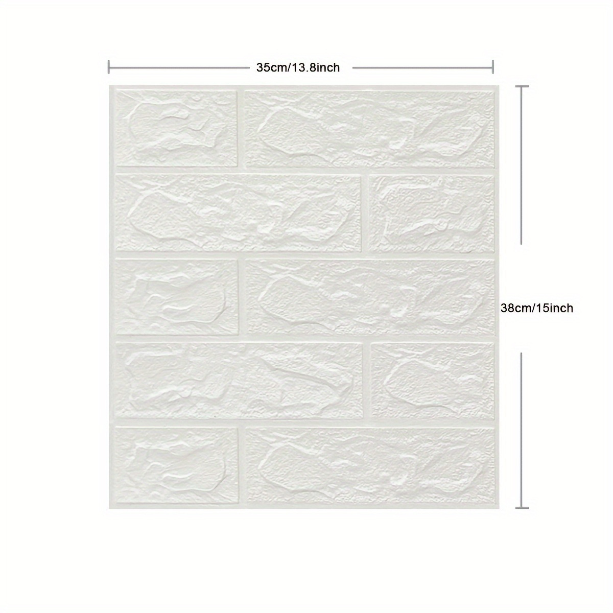 40pcs 3d Wall Tile Stickers - Foam Self-adhesive, Waterproof &, , Xpe Material, Fashionable Home Decoration, For Kitchen, Living Room, Bathroom