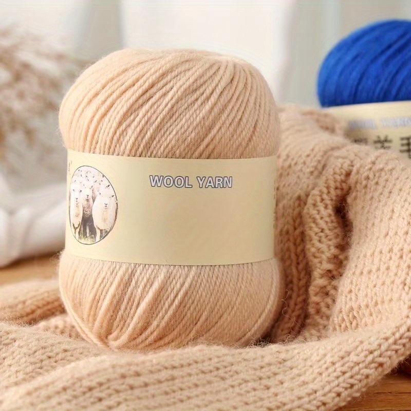 

1pc Premium Australian Wool Blend Yarn - 70% Wool, 30% Anti-pill Fiber For Diy Knitting & Crocheting Sweaters, Scarves, And Shoes - Approx. 100g