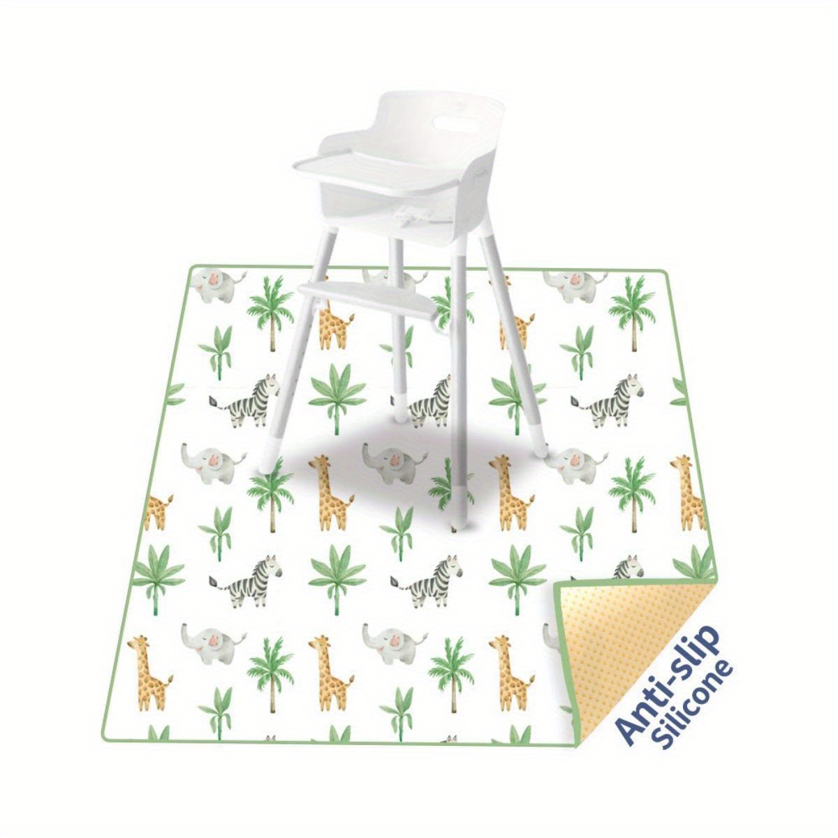 1pc baby high chair washable play mats Temu Pakistan