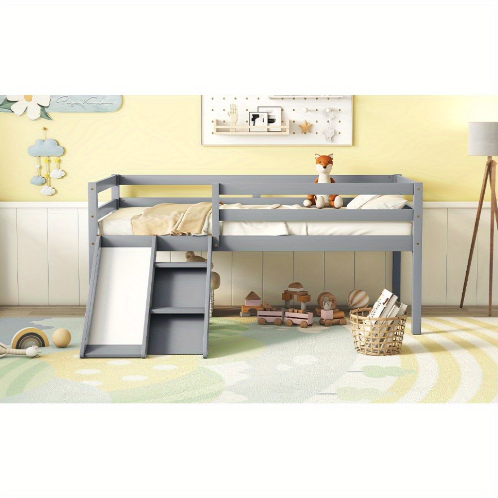 Junior loft bed shops with slide