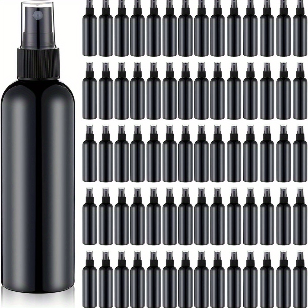 

20 Pack 100ml Pet Spray Bottles, Fine Mist Sprayers, Reusable & Refillable, Pvs-free, Unscented, Portable Travel Size For Essential Oils, Perfume, Cleaning Solutions - Black