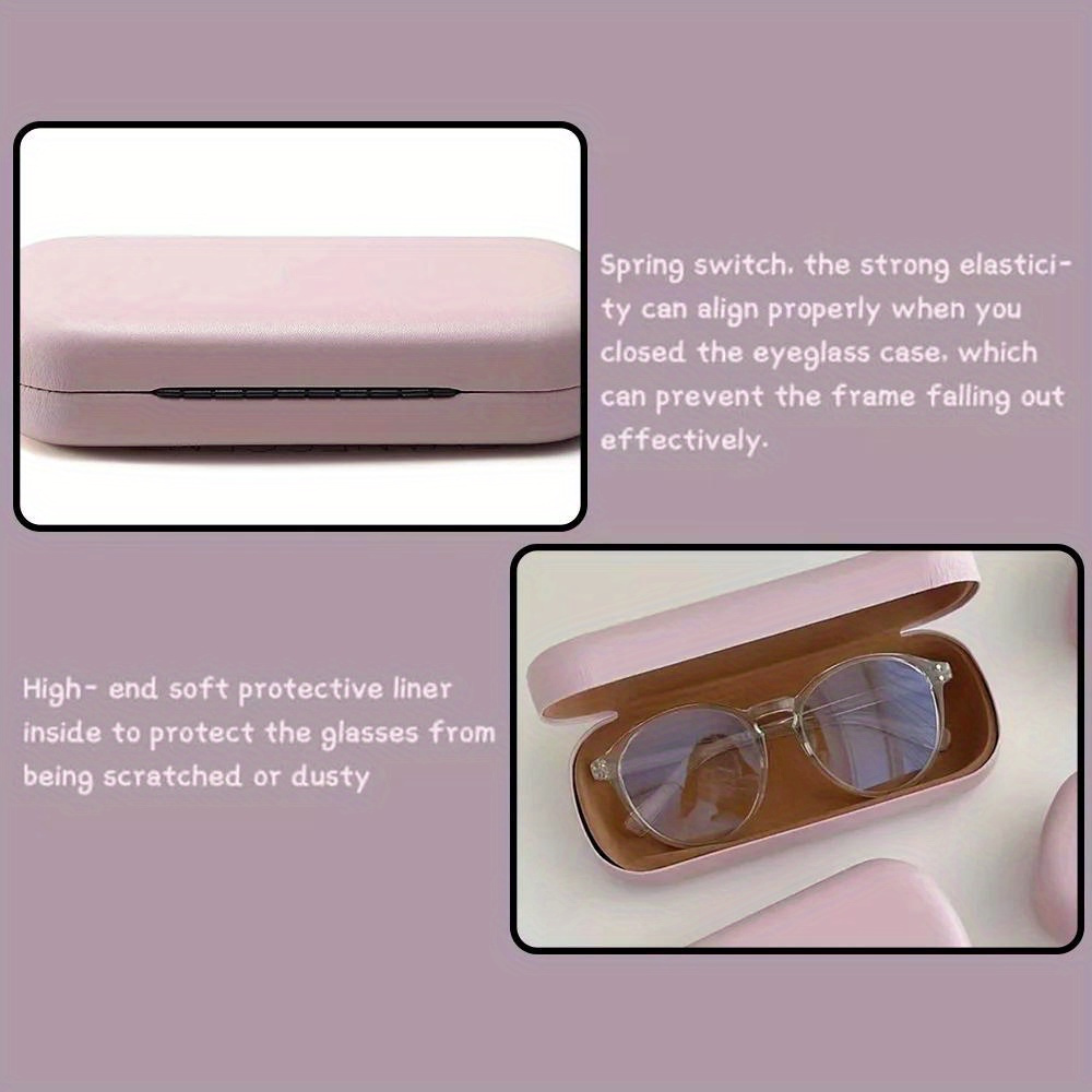 hard case for womens glasses myopia glasses organizer box with floral pattern outdoor glasses storage case details 2