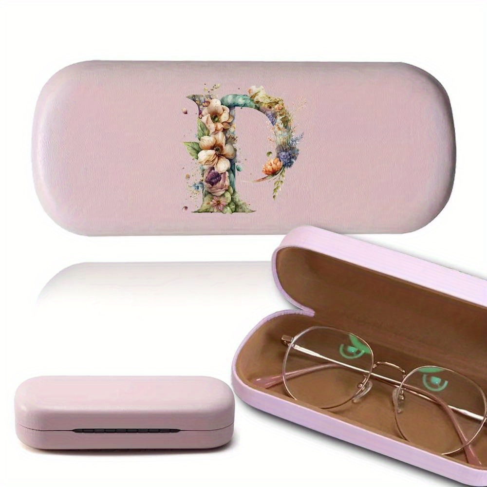 hard case for womens glasses myopia glasses organizer box with floral pattern outdoor glasses storage case details 3