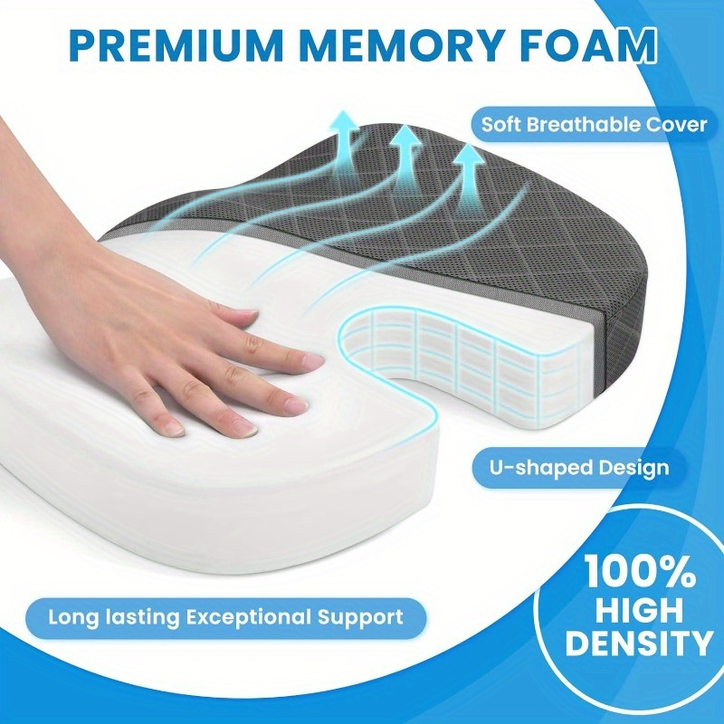 PrimeChoice Cooling Gel Memory Foam Seat Cushion Image 4