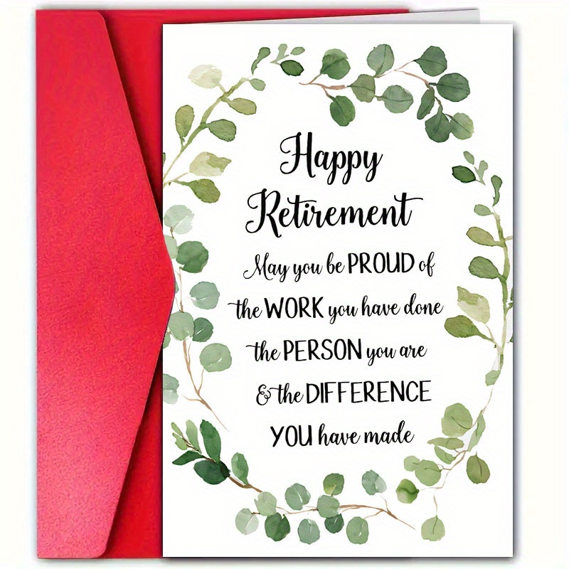 

Happy Retirement Keepsake Card: Celebrate With Humor And Warm Words - Perfect For Coworkers, Bosses, Friends, And Family