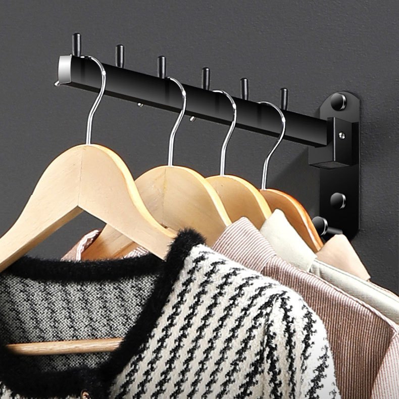 1pc stainless steel wall mounted clothes hanger rack swing arm heavy duty coat hook organizer for bathroom bedroom laundry room metal applicable age group 14 details 6