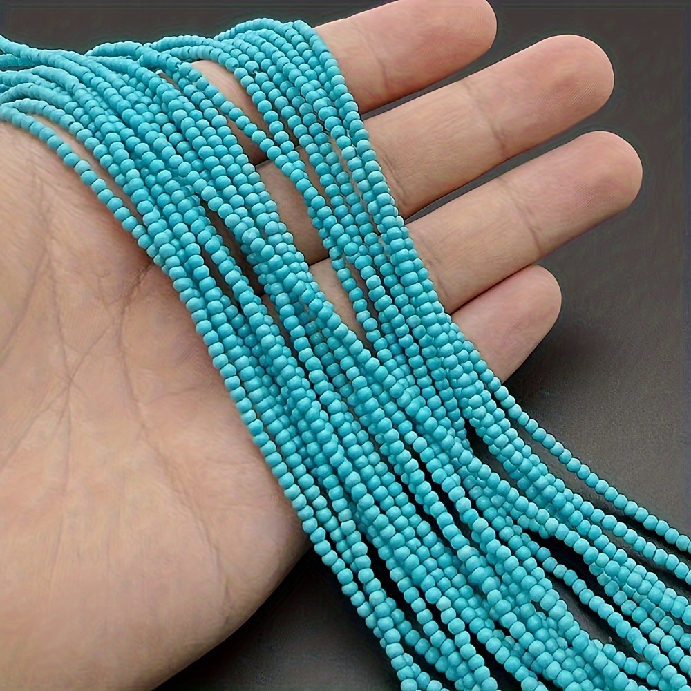 

Natural Turquoise Beads 3mm, 120-140pcs, Genuine Stone Bead Strands For Jewelry Making, Premium Quality Necklace & Bracelet Craft Supplies, Ideal Gift Set