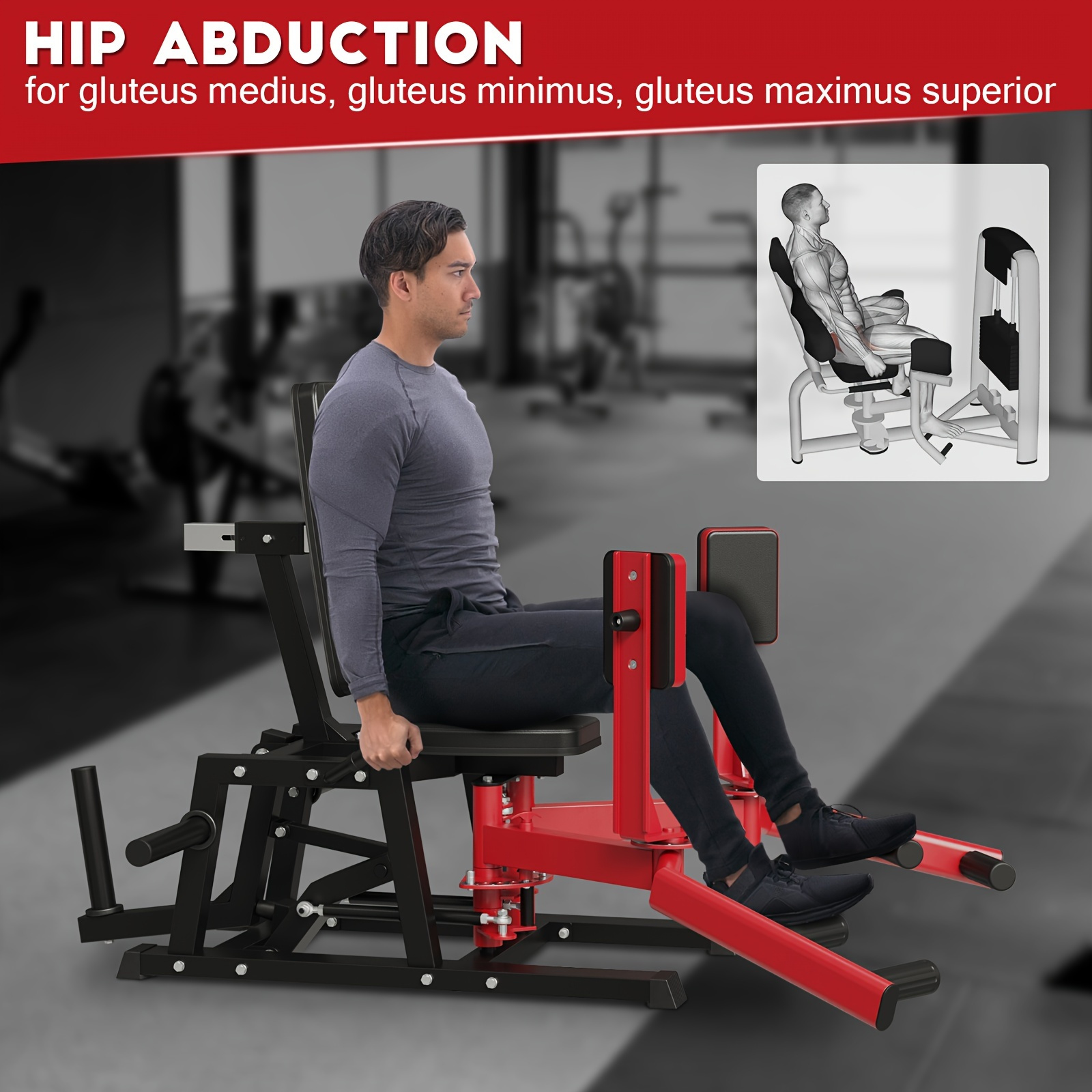 hip   machine plate loaded inner and outer machine   hip   for home gym Product details 1