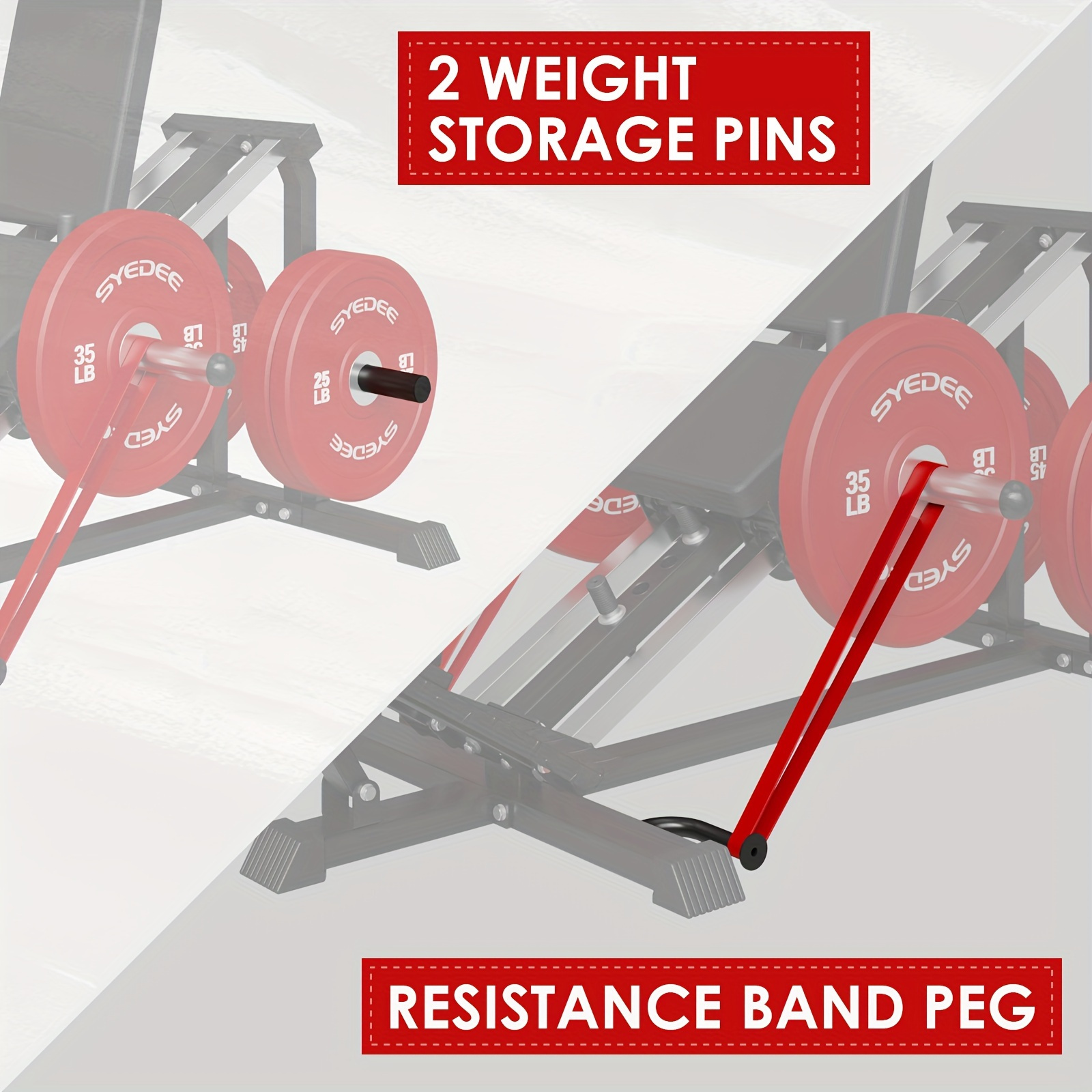 compact leg sled machine leg press machine capacity 900lbs   squat machine combo calf   home gym Product details 6